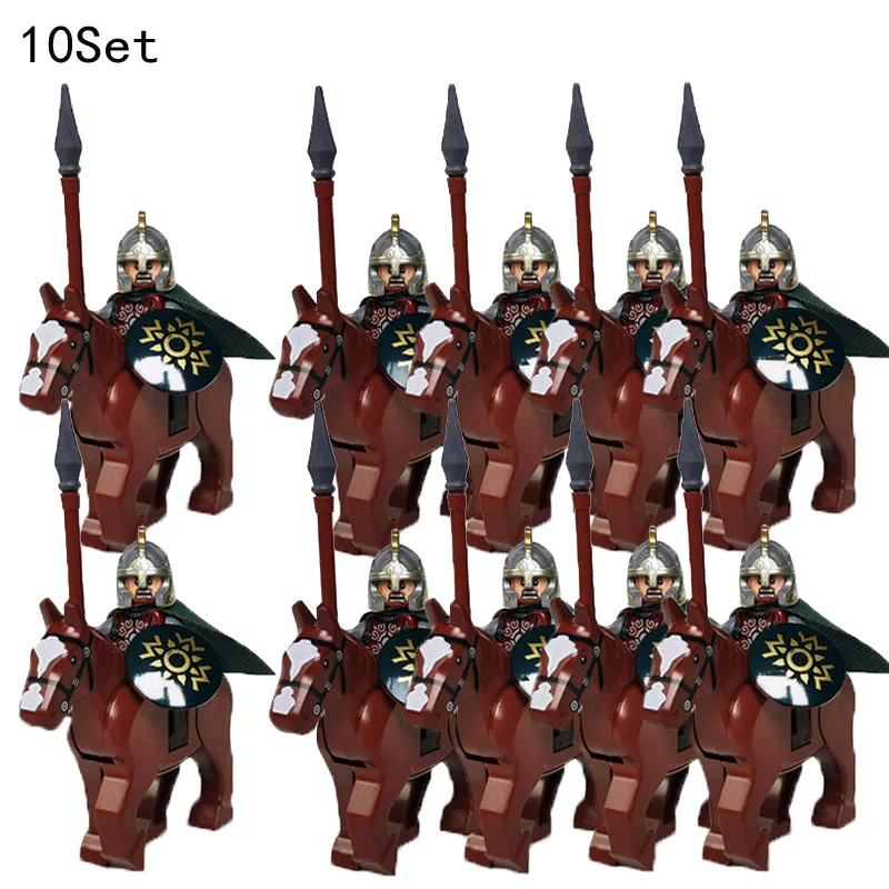 Kids Toys Under $10 - 10 Set di Cavalieri Medievali, Figurine