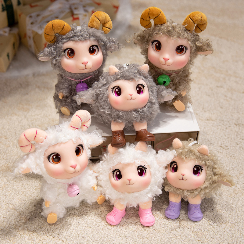 Kids Toys Doll - Peluche Kawaii a forma di agnello,