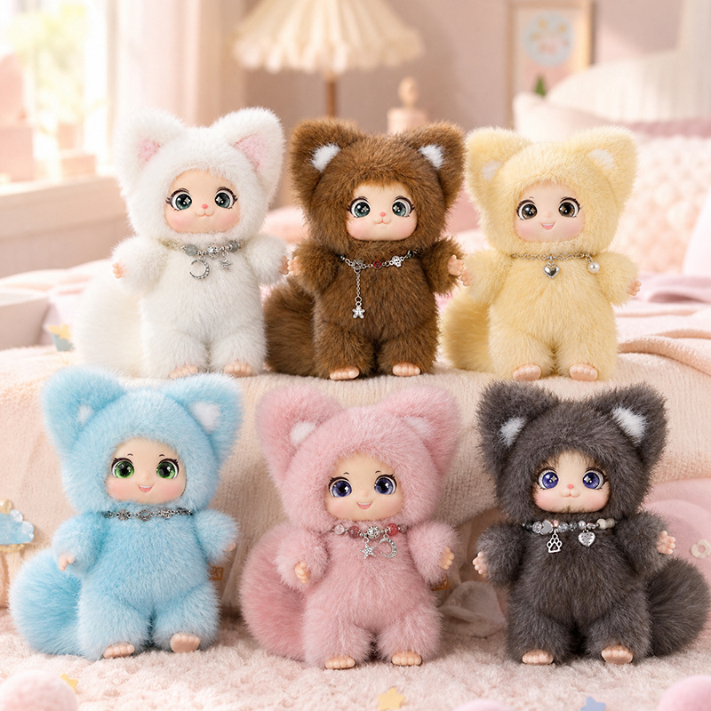 Kids Toys Doll - Nuovo Ciondolo Peluche Volpe Famiglia da