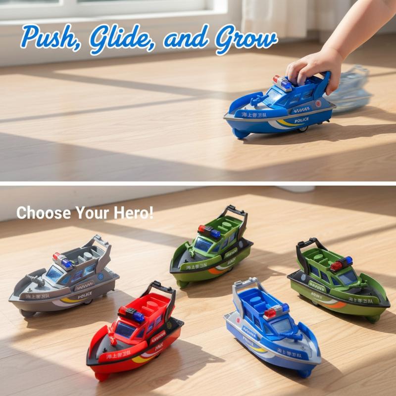Kids Toys Quality - Barca giocattolo a inerzia di qualità,